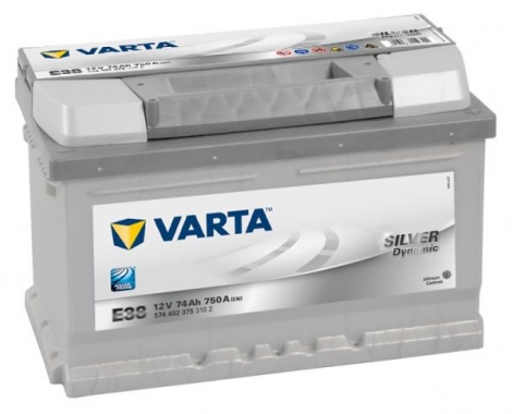 Varta Silver Dynamic E38 12V 74 Ah / 750 A