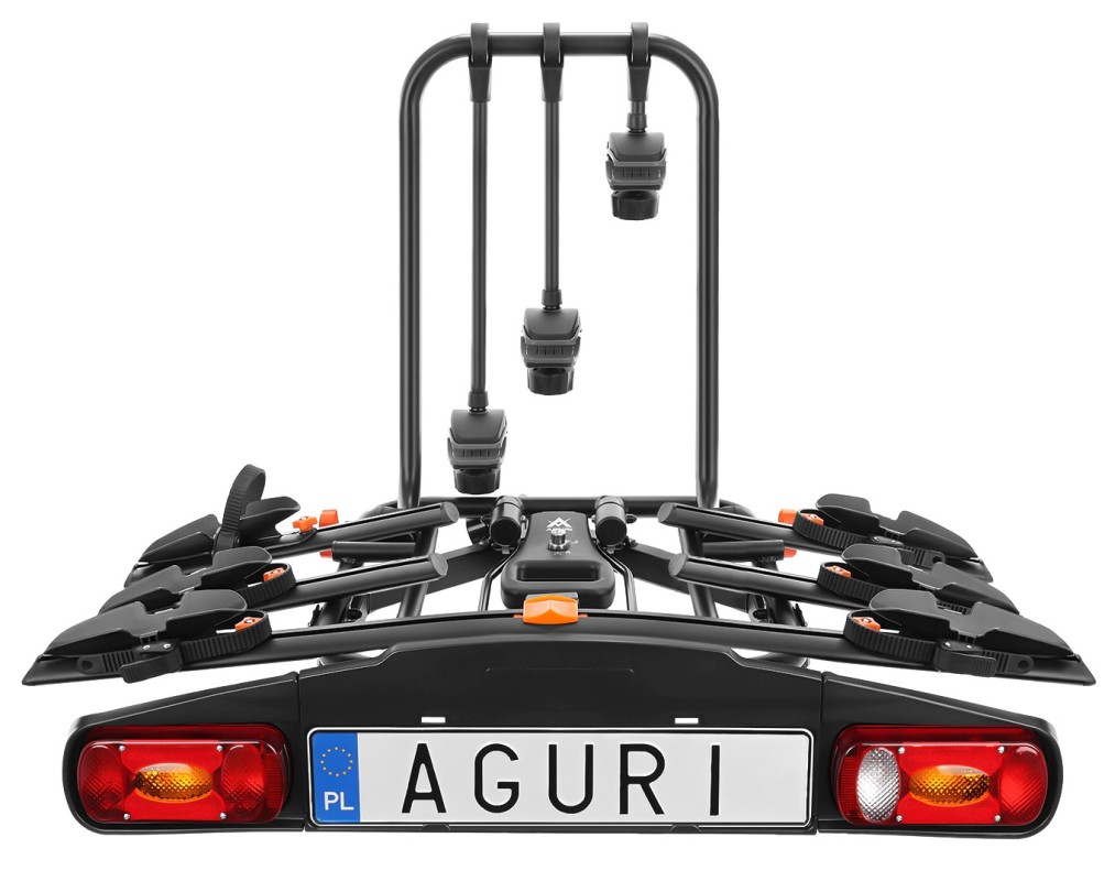 bagażnik rowerowy aguri active bike 3 w wersji black