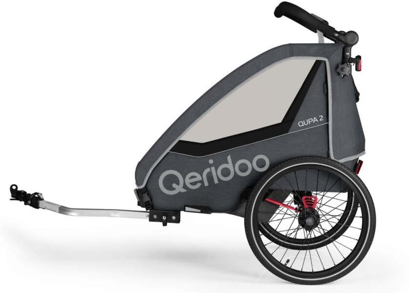 wózek rowerowy qeridoo qupa 2 grey