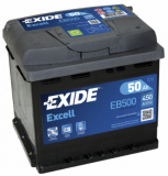 Exide Excell EB500 12V 50 Ah / 450 A