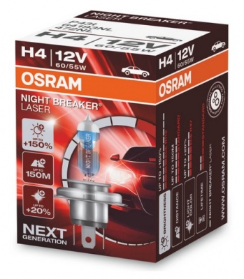 Żarówka OSRAM Night Breaker Laser +150% H4 12V 60/55W (1 szt