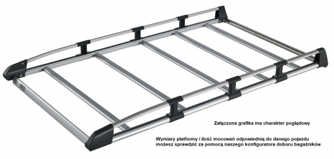 Cruz platforma bagażowa Evo Rack Alu Module 230x126 A23-126 912-351