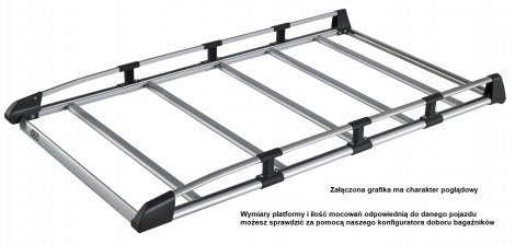 Cruz platforma bagażowa Evo Rack Alu Module 300x140 A30-140 912-502 912-502 zdjęcie główne